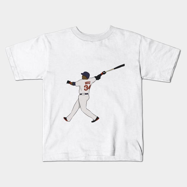 David Ortiz Kids T-Shirt by SickSticksCo